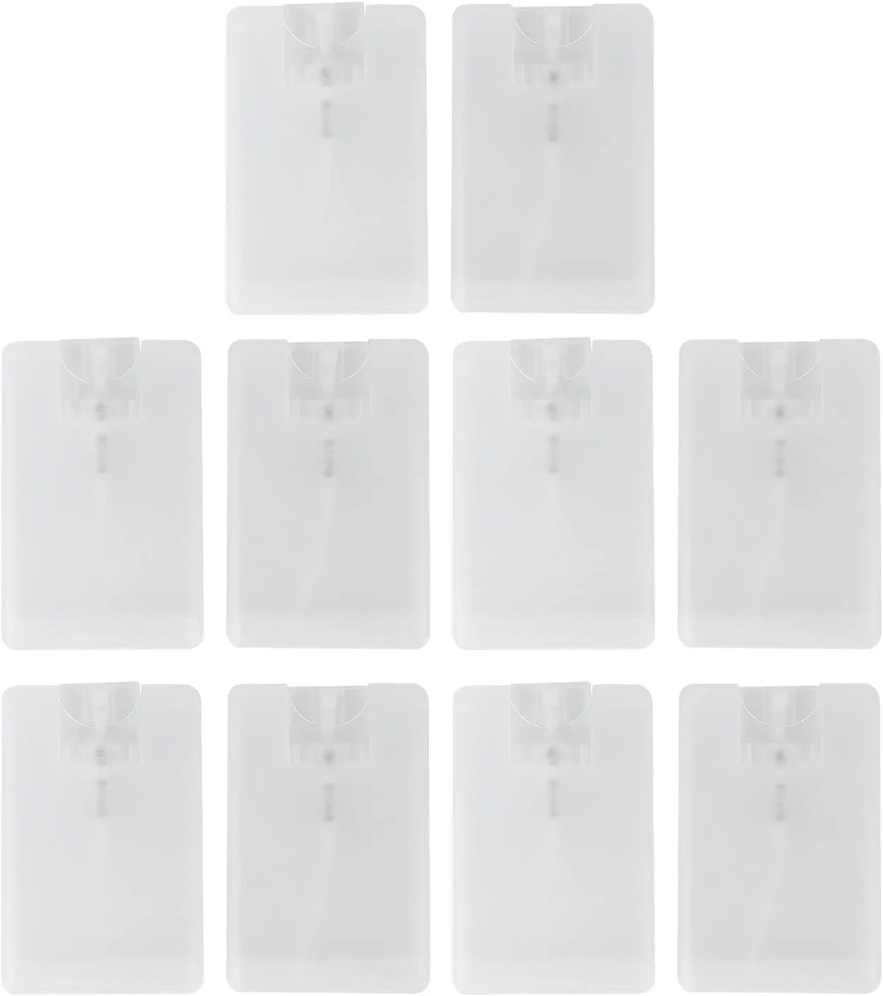 10pcs 20ml Card Type Fine Mist Bottles Refillable Perfume Spray Bottles,Portable Moisturizing Sprayer Box Empty Travel Bottle for Makeup Cosmetic Flat Atomizer Pump