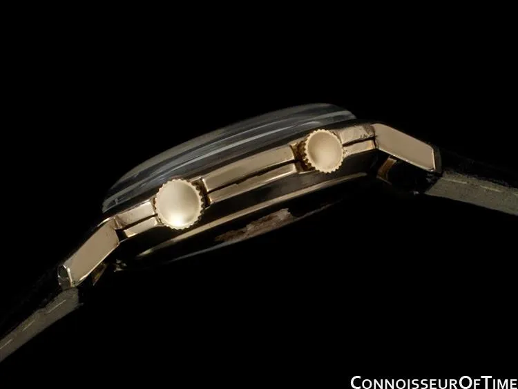 1954 Jaeger-LeCoultre Memovox Vintage Mens Reveil Wrist Alarm - 10K Gold Filled