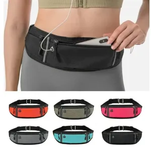 Adjustable Reflective Waist Bag for Sports and Gym