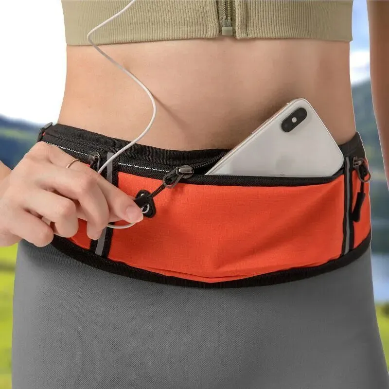 Adjustable Reflective Waist Bag for Sports and Gym