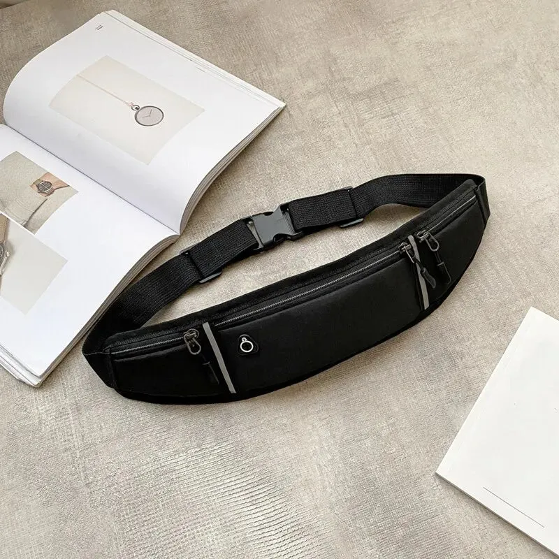 Adjustable Reflective Waist Bag for Sports and Gym