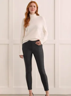 Audrey Caviar Glitz Pull On Skinny Ankle [Black-7881O]