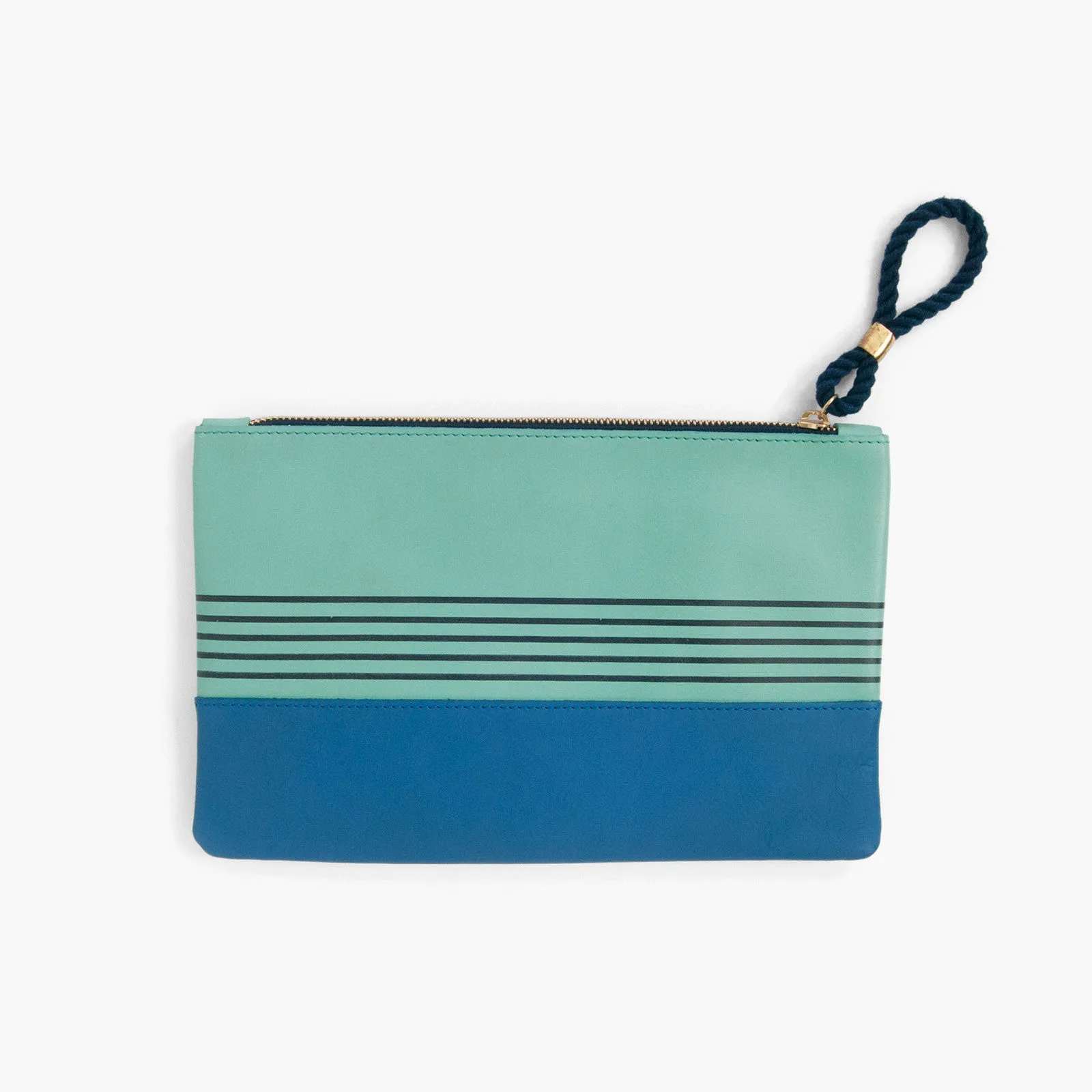 Buoy Block Clutch in Tidal Teal   Casco Bay Blue