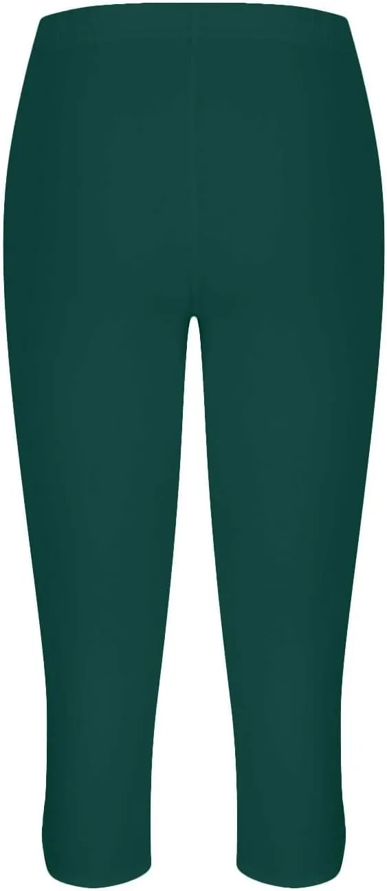 Capri Leggings for Women Tummy Control High Waist Yoga Pants Soft Leggings Summer Dressy Workout Pants