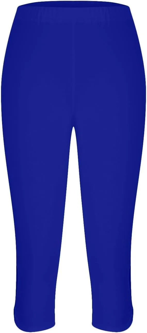 Capri Leggings for Women Tummy Control High Waist Yoga Pants Soft Leggings Summer Dressy Workout Pants