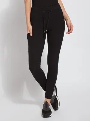 Cotton Lounge Ankle Jogger [12-2937-Black]