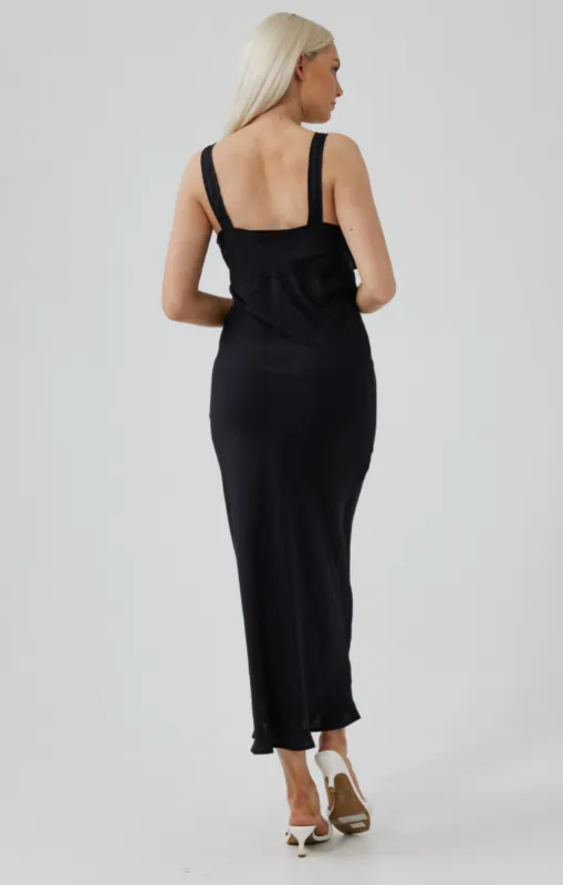 Daisy Says - VIP Dress Black Silky - DS970-3