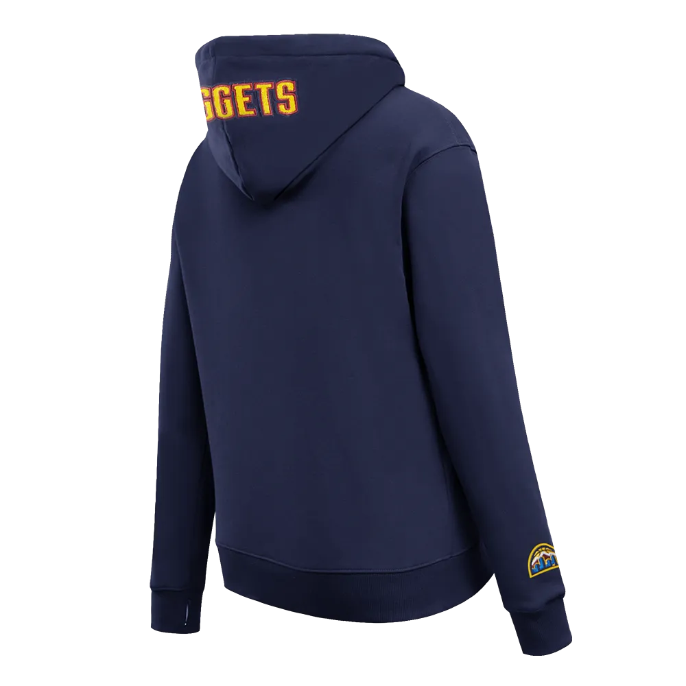 DENVER NUGGETS CLASSIC WOMEN'S FLC PO HOODIE (MIDNIGHT NAVY)