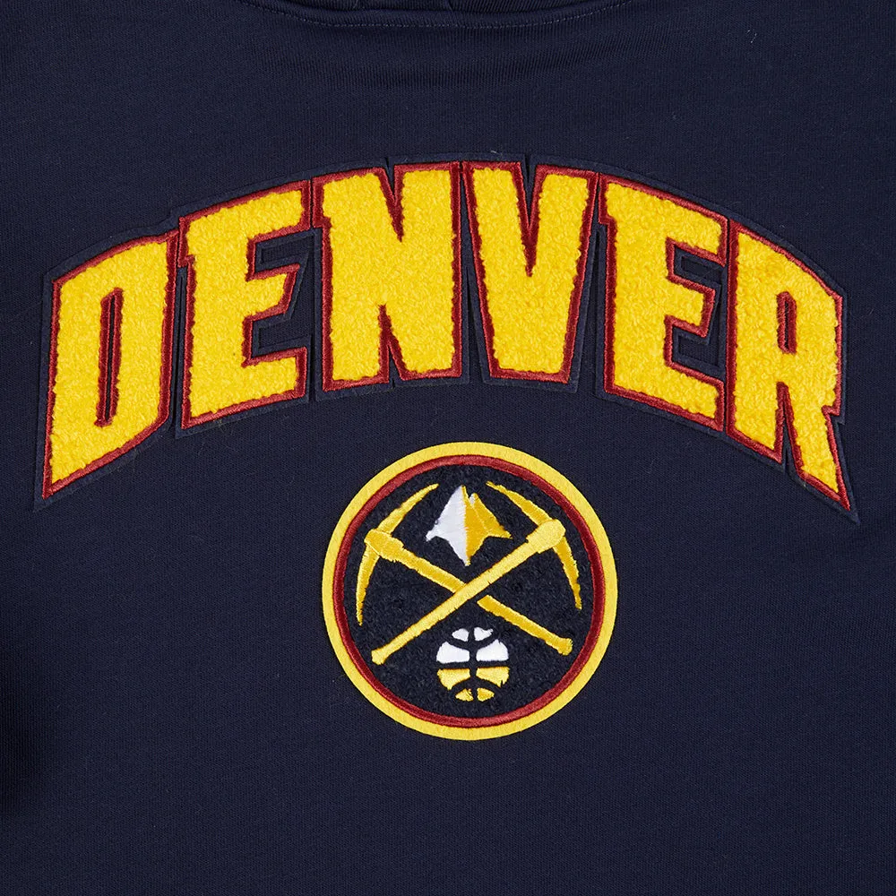 DENVER NUGGETS CLASSIC WOMEN'S FLC PO HOODIE (MIDNIGHT NAVY)