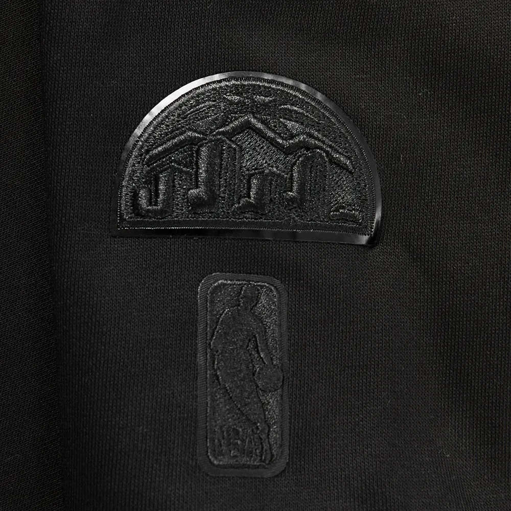 DENVER NUGGETS TRIPLE BLACK WOMEN'S FLC PO HOODIE (TRIPLE BLACK WOMEN'S)