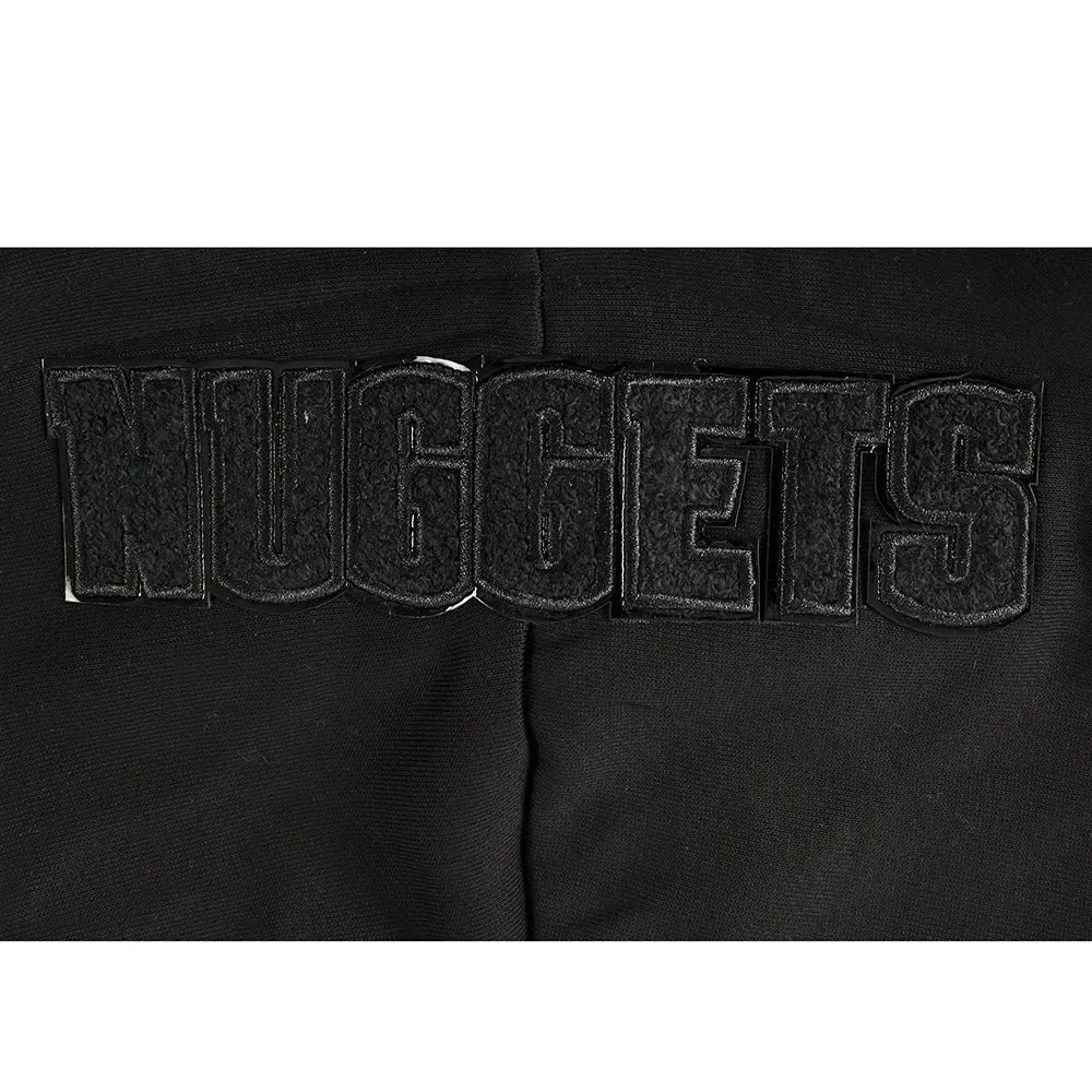 DENVER NUGGETS TRIPLE BLACK WOMEN'S FLC PO HOODIE (TRIPLE BLACK WOMEN'S)