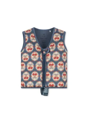 Ellis Swim Vest in Cherry Bow Blue