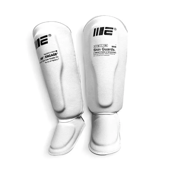 Engage W.I.P Series Shin Guards Version 1 - White