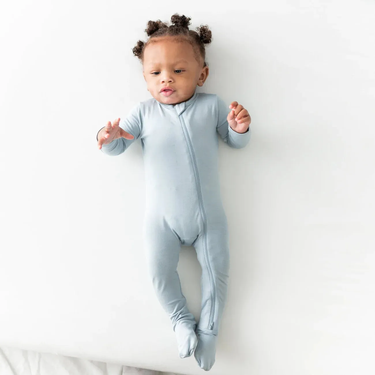 Kyte Zippered Footie, Fog