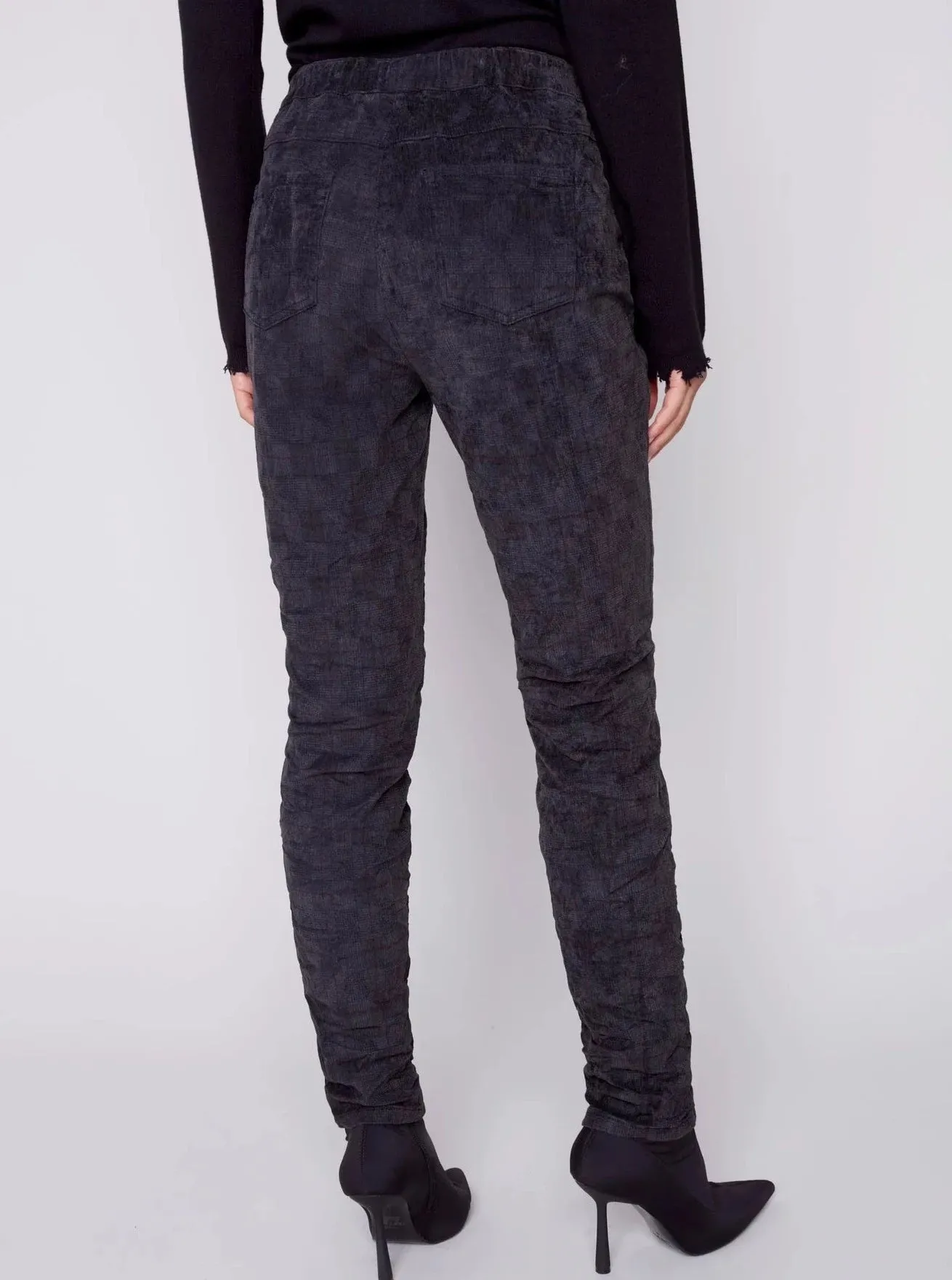 Printed Corduroy Printed Jogger [Port-C5226]