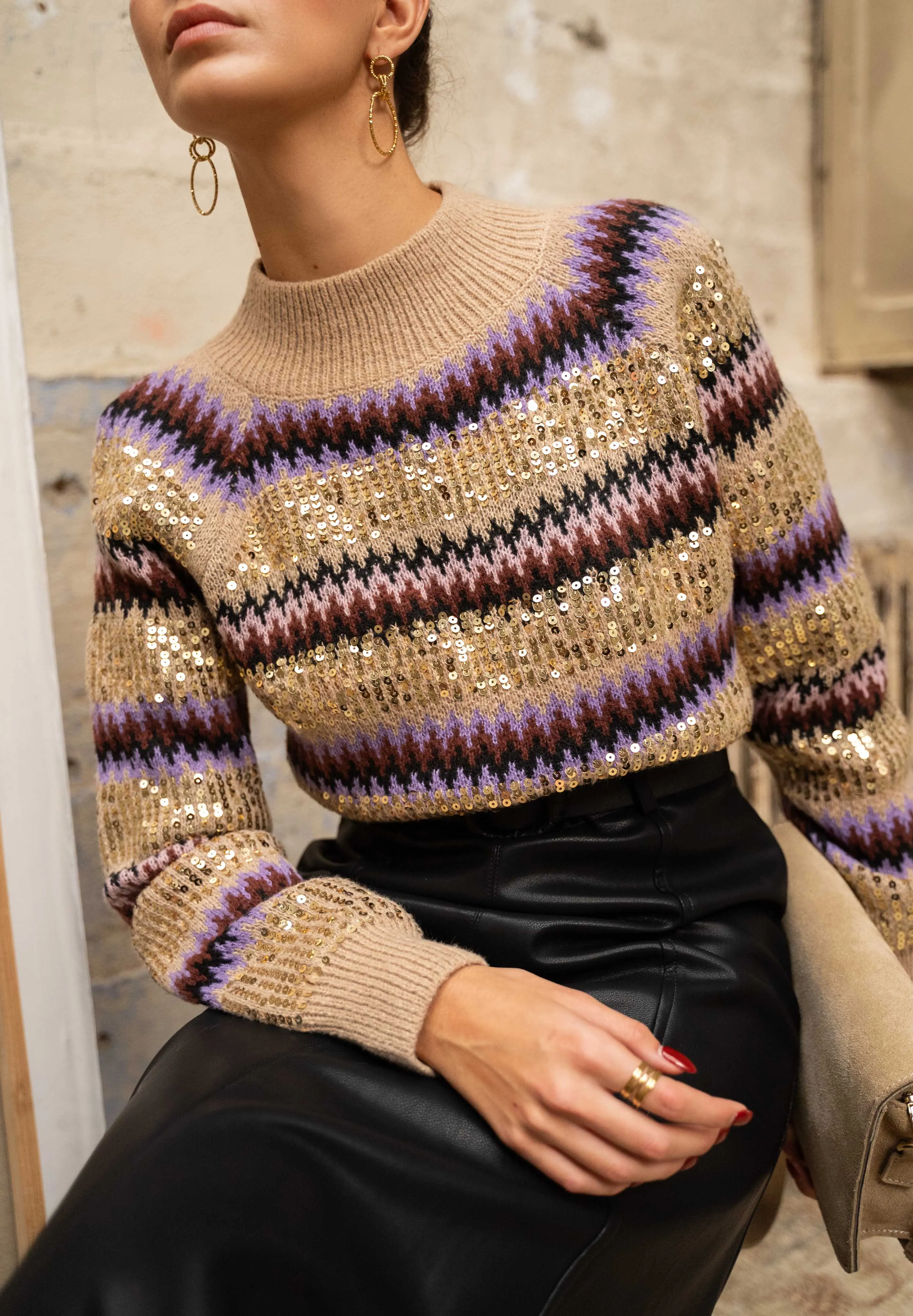 Pull Azura - Taupe