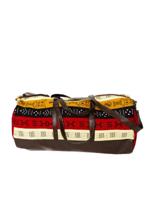 Red and Yellow Markings Jumbo Duffel Bags