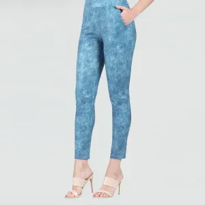 Skinny Pocket Pant - Denim Print