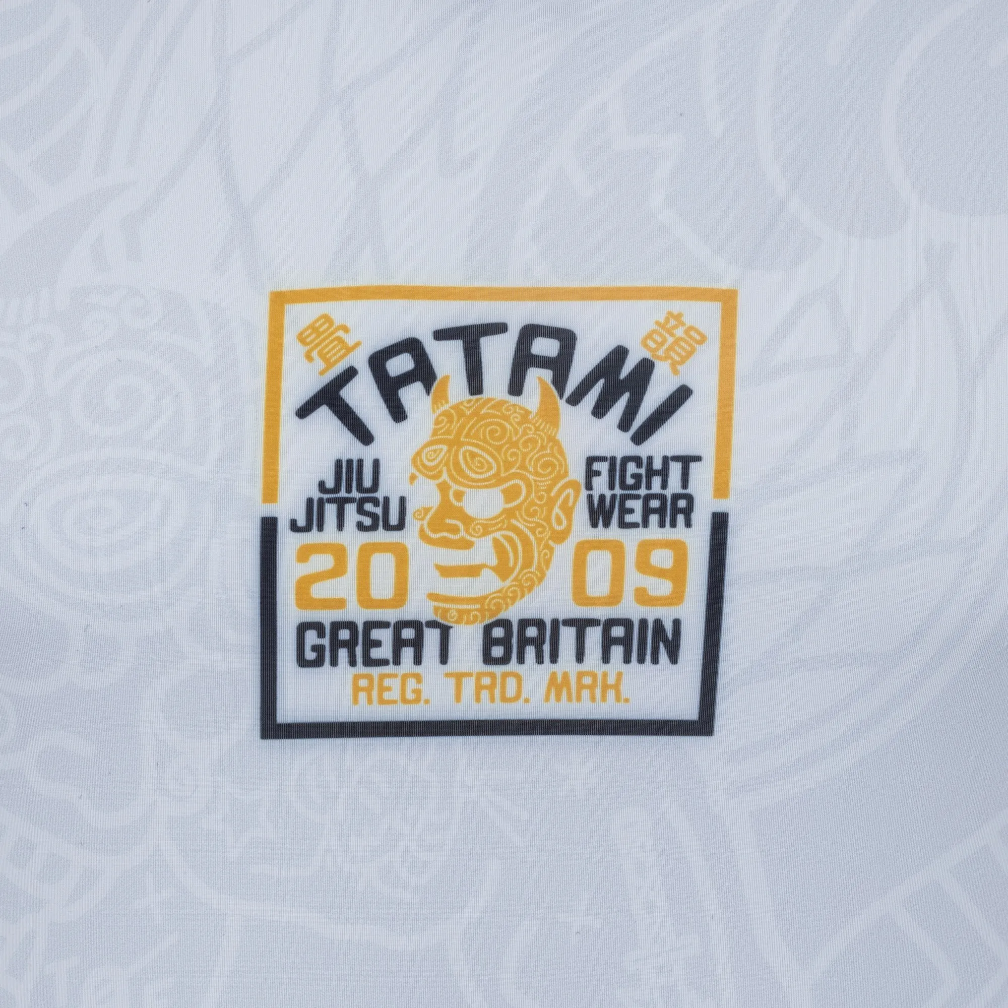 Tatami Serpent Long Sleeve Rash Guard - White/Orange