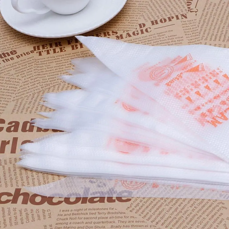 Useful Disposable Eco-Friendly Plastic Pastry Bags Set