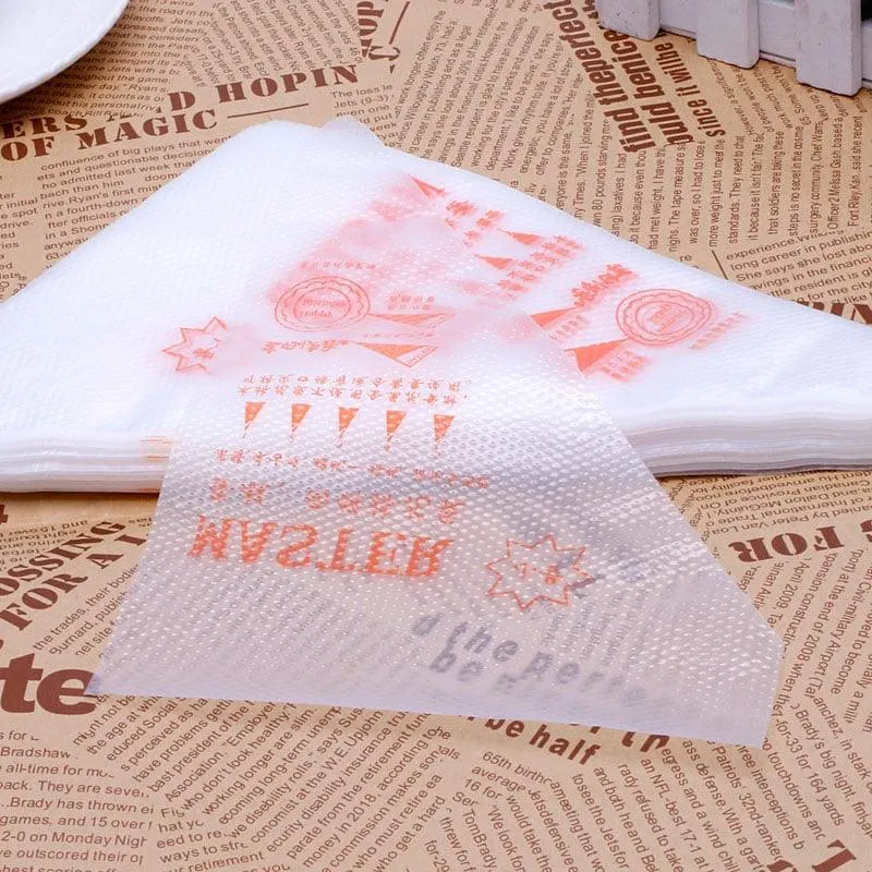 Useful Disposable Eco-Friendly Plastic Pastry Bags Set